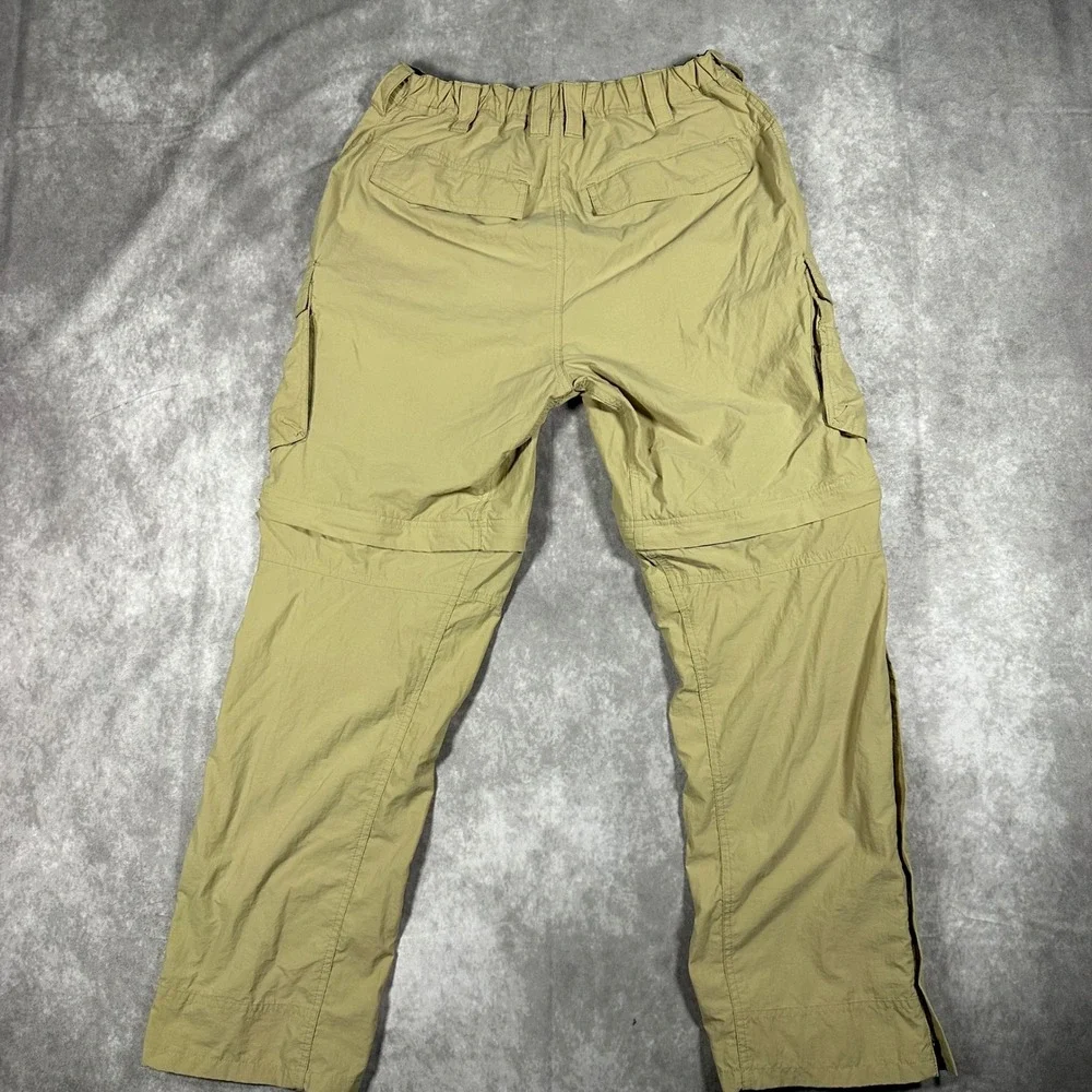 REI Sahara Convertible Cargo Pants Mens 28x30 Khaki Tan Hiking Zip Off Outdoor